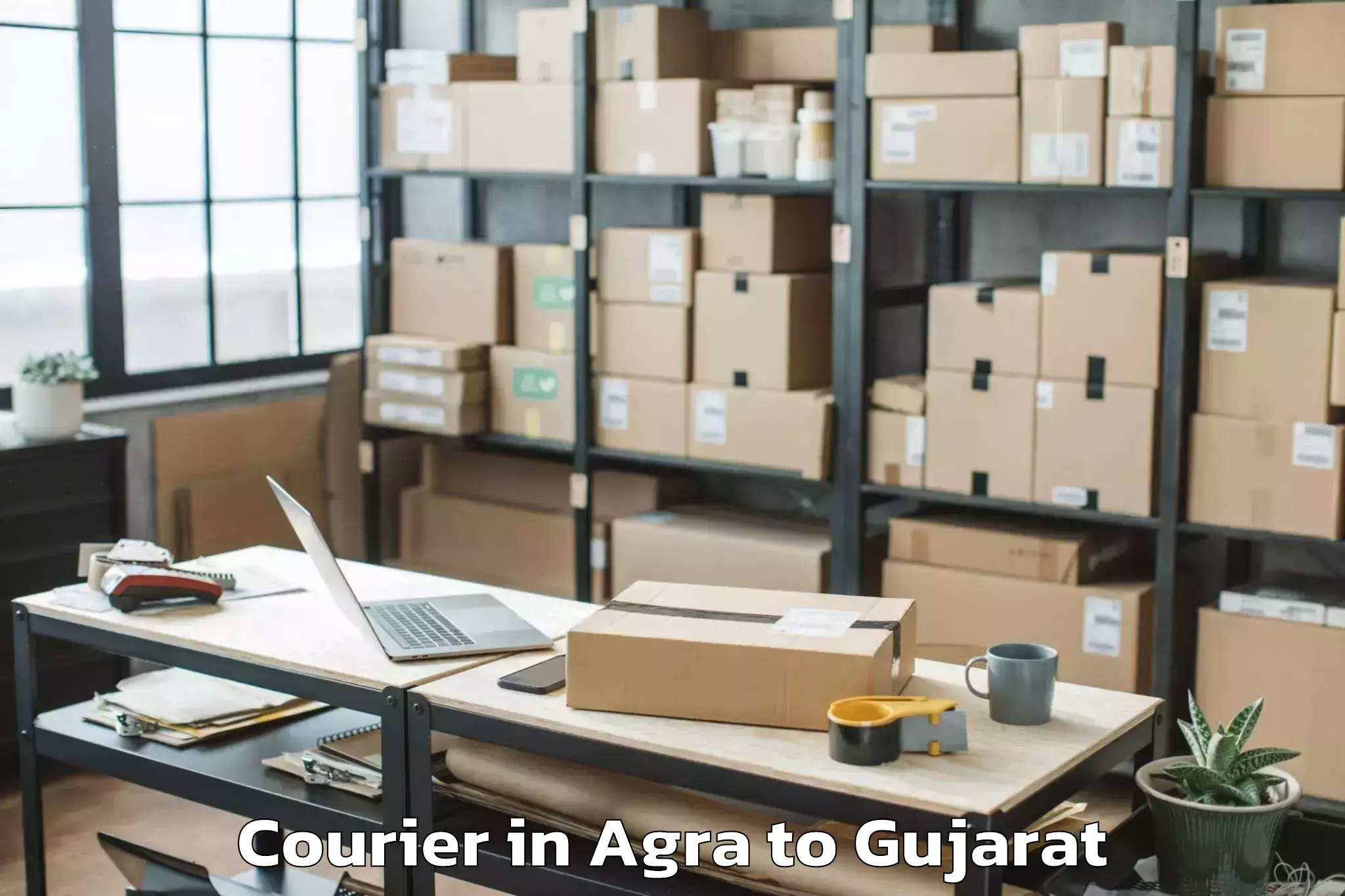 Hassle-Free Agra to Mahudha Courier